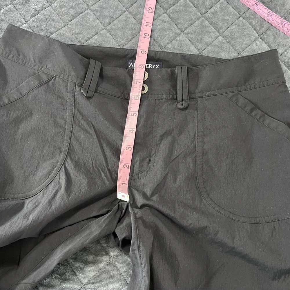Arcteryx Parapet Trail Pants Women's Size 8 Black Hiking Outdoors Gorpcore B4